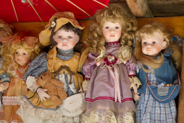 Antique Antique Dolls In The Attic With Antique Glass Doll Eyes