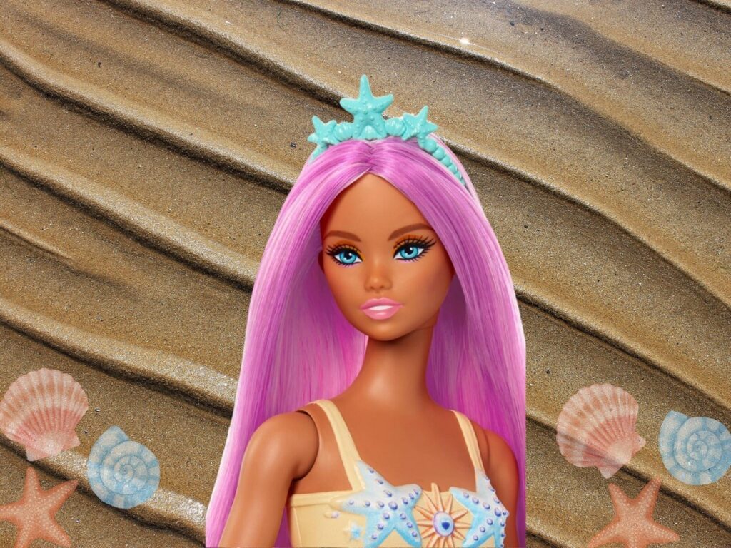 Ebay.com Pink Hair Barbies Vs Barbie Doll Blonde:  Shine