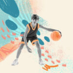 The Young Basketball Player Is Using Basketball Gifts For 10 Year Old Boy During The Game