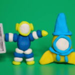 Funko Fusion Pre-order Bonus: Space Travel - A toy astronaut holding money and a space rocket.