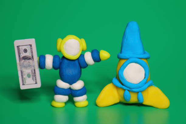 Funko Fusion Pre-order Bonus: Space Travel - A toy astronaut holding money and a space rocket.