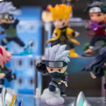 The Funko Pop: Pop Mart flagship store, a best place to pre-order, displays a Kakashi Hatake figure wielding Chidori and possessing the Mangekyou Sharingan.