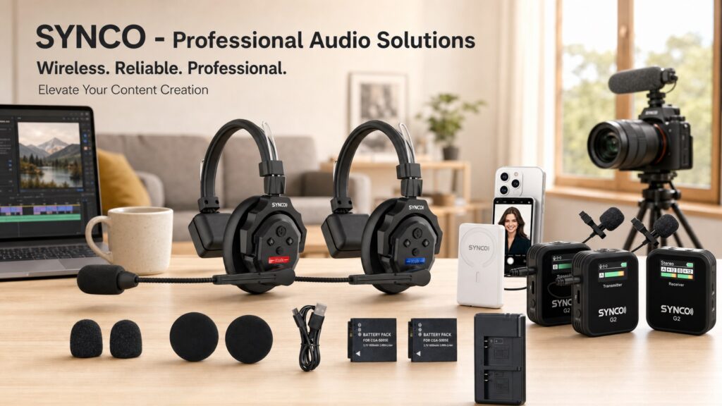 SYNCO Professional Audio Solutions for Creators, Filmmakers, Streamers and Mobile Content Production