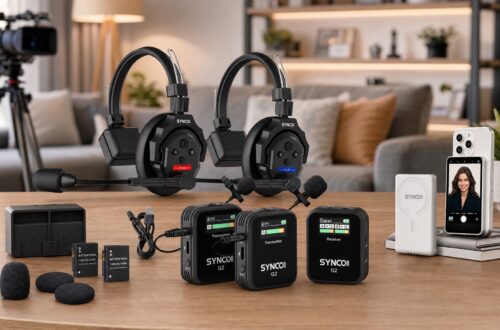 SYNCO Creator Ecosystem Including Wireless Microphones, Intercom Headsets and Smartphone Video Accessories