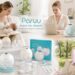 A composite lifestyle and product image showcasing mothers using Paruu wearable pumps while relaxing and working at a laptop, a range of pumps on display, and a mother with a Paruu portable warmer at a park picnic, with the slogan "Paruu. Stand. See. Simplify. Smart Care, Anytime, Anywhere."