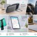 An advertisement image features the ESR logo and "TECH MADE EASIER" in the top-left corner. Below it is the main title "Ultimate Protection. Everyday Essential." with a short descriptive sentence. The image is a collage with six distinct panels displaying various ESR products