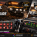 Auxbeam promotional collage featuring an off-road vehicle with auxiliary LED lighting, RA80 8-gang RGB switch panel, AS-R60 slim 6-gang switch panel, and V-MAX light pods. Real vehicle scenes emphasize lighting, RGB control, durability, and adventure use.