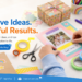 Craftzilla blog hero image featuring colorful craft tapes, scissors, markers, gift wrapping, and scrapbook supplies on a bright creative desk, with hands applying yellow tape to a photo card and the headline “Creative Ideas. Colorful Results.” for a cheerful DIY crafting theme.