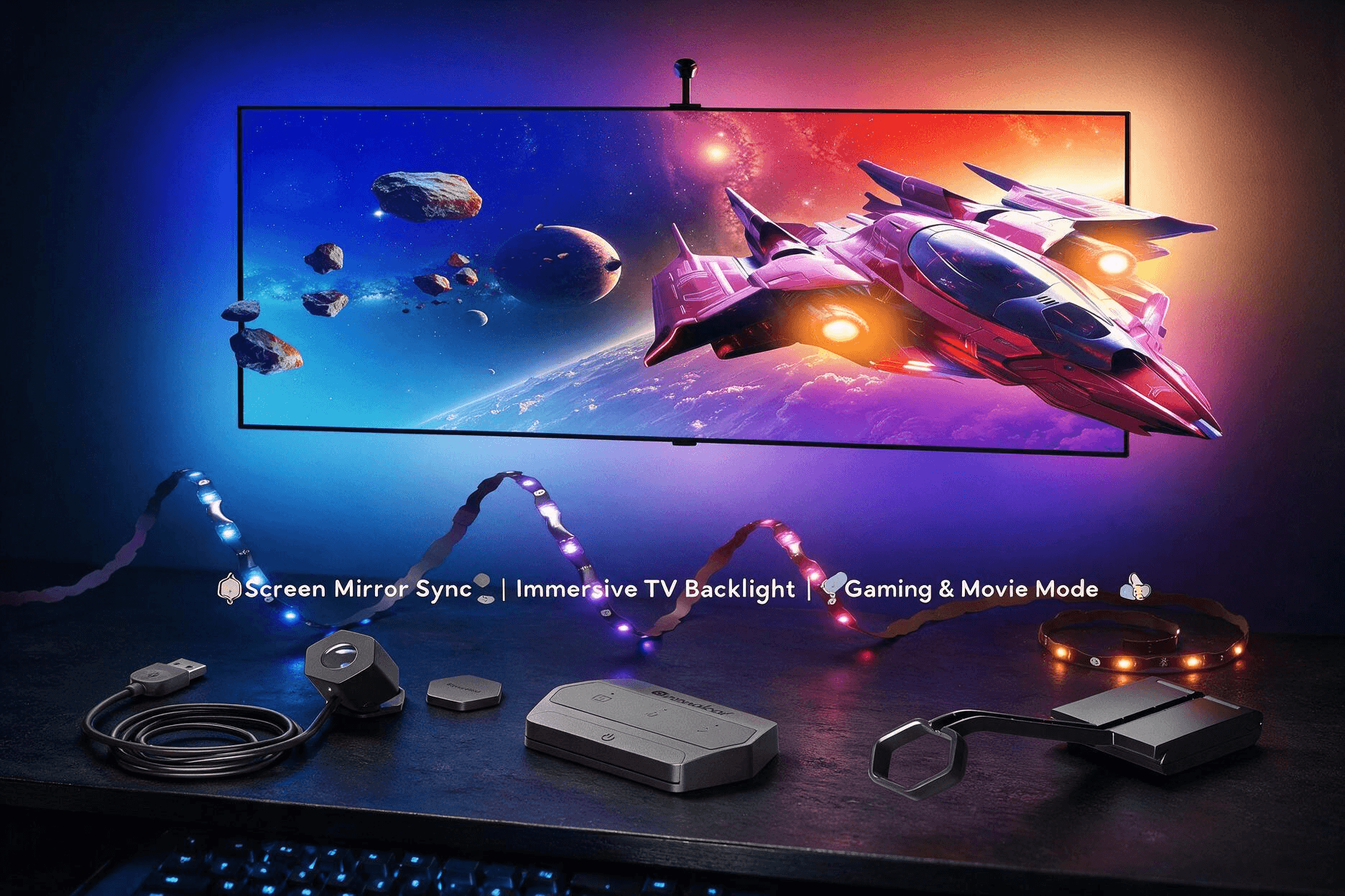 Nanoleaf 4D V2 TV LED Backlight, Smart Addressable Gradient Light Strip
