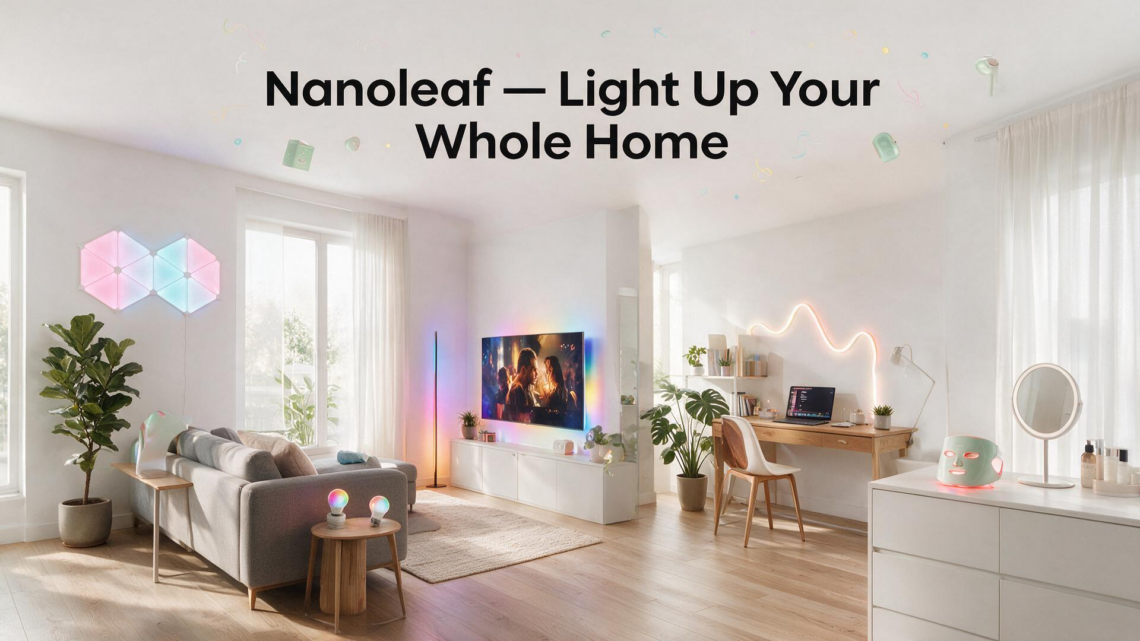 Nanoleaf is a technology and IoT company changing the world with the most innovative smart home solutions that transform ordinary experiences into extraordinary ones.