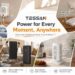 A collage highlighting TESSAN’s smart power solutions for home and travel, featuring multi-port wall extenders, power strips, travel adapters, vertical power towers, and portable power banks with the tagline "Power for Every Moment, Anywhere."