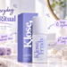 Klose Frnds Niacinamide + Rice Extract Serum displayed with lavender packaging on an elegant bathroom vanity, featuring soft natural lighting, skincare accessories, and purple handwritten annotations highlighting hydration, natural glow, and gentle daily care.