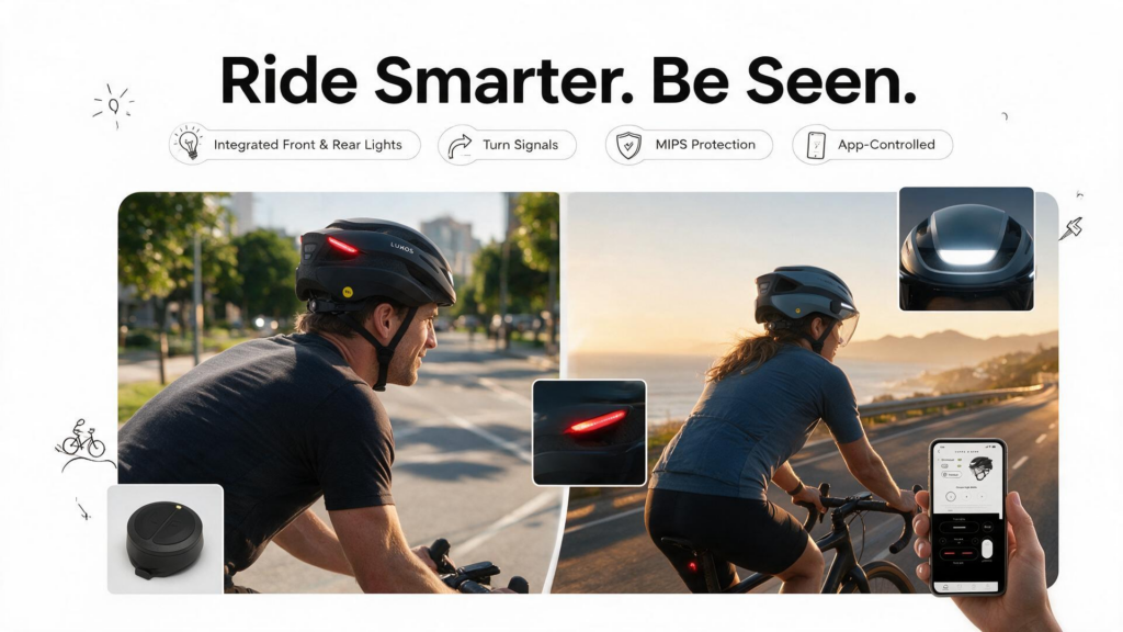 Move Smart, Stay Safe.We blend smart technology with innovative design.Whether you're a daily commuter, road cyclists, or casual rider. Our products are engineered to enhance your ride and protect your journey.