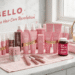 try BELLO full hair care product line, bright cozy everyday bathroom scene, official Amazon store promotional blog banner, pink hair & beauty products, clean natural lifestyle aesthetic