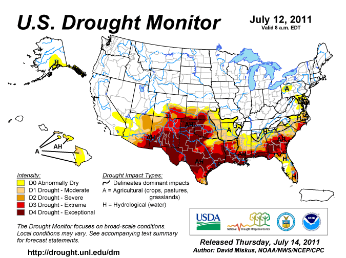 Drought map