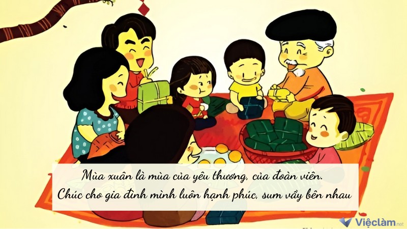 Tus mùa xuân đoàn tụ sum vầy cùng gia đình