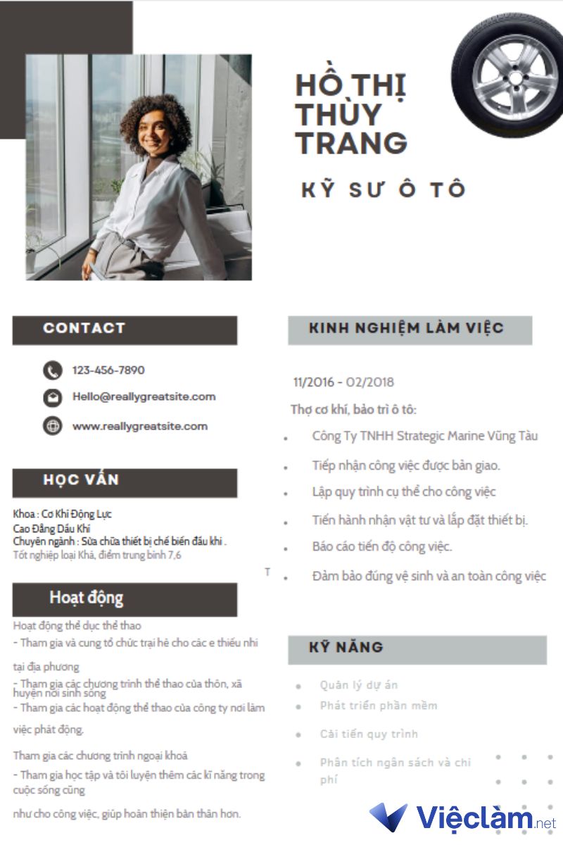 Chọn màu CV cùng theme với doanh nghiệp