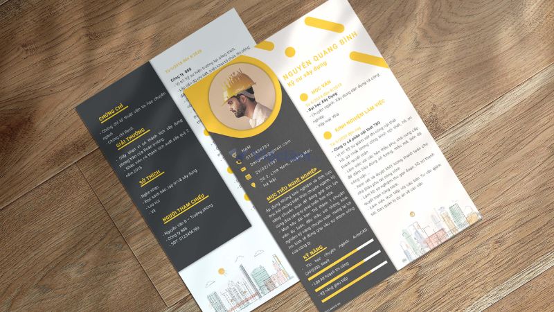 Bố cục chuẩn của CV ngành xây dựng