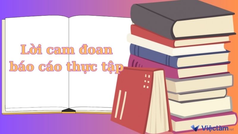 Lời cam đoan báo cáo thực tập