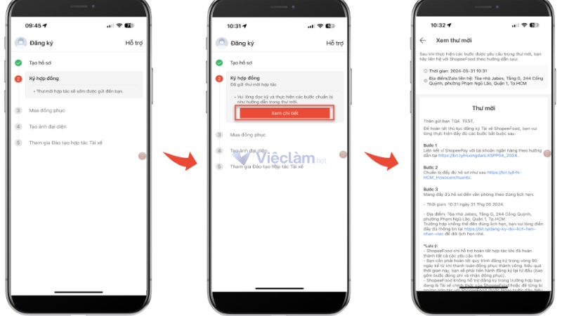 Chọn xem chi tiết để đọc thư mời hợp tác