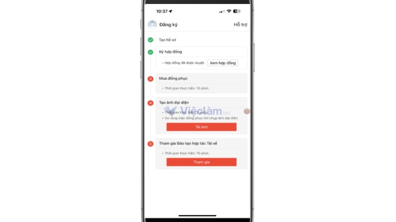 Liên hệ thông tin trong thư mời hợp tác để mua đồng phục