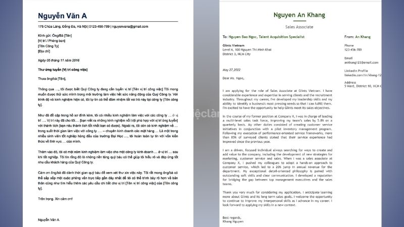 Đơn xin việc (Cover Letter)