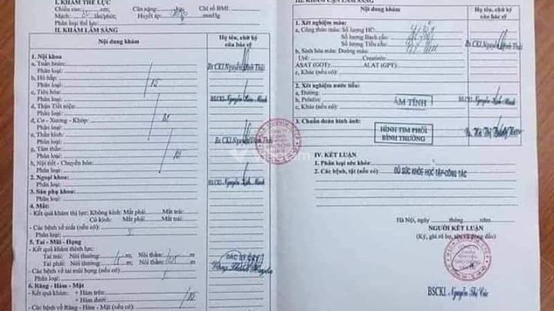 Giấy khám sức khỏe là thành phần không thể thiếu trong hồ sơ xin việc