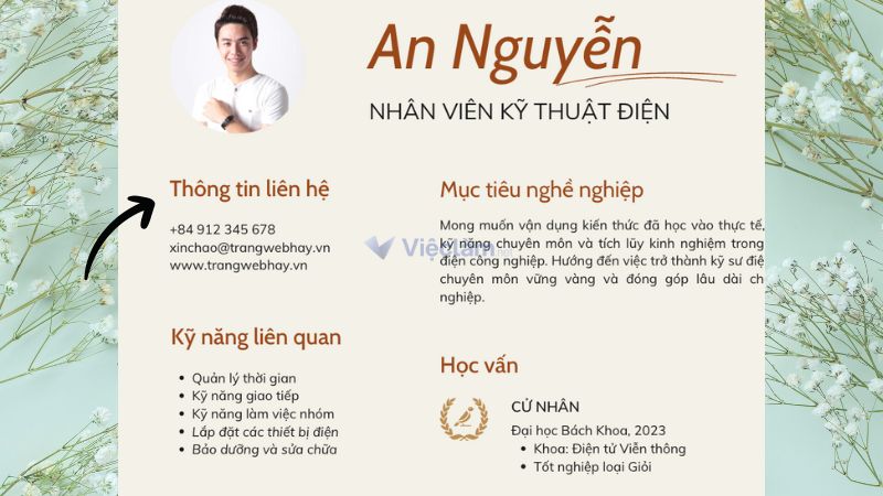 Hướng dẫn chi tiết viết phần "Thông tin cá nhân" trong CV xin việc ngành điện công nghiệp