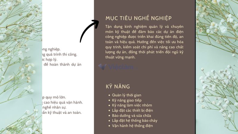 Cách viết mục "Mục tiêu nghề nghiệp" trong CV xin việc ngành điện công nghiệp