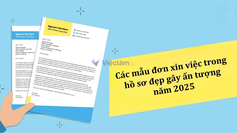 Top các mẫu đơn xin việc trong hồ sơ đẹp gây ấn tượng năm 2025
