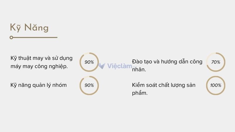 Cách viết kỹ năng và trình độ chuyên môn trong CV ngành may