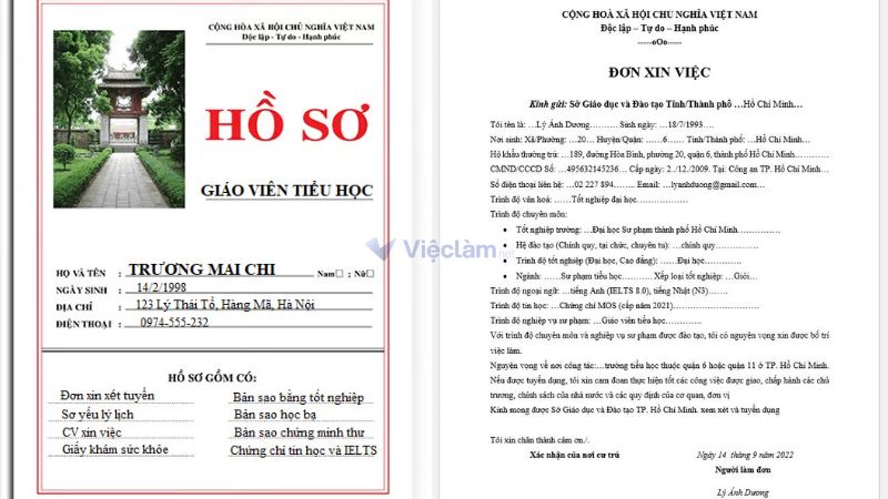 Hồ sơ xin việc giáo viên tiểu học gồm những gì? Chuẩn bị hồ sơ xin việc giáo viên tiểu học đầy đủ nhất 2025