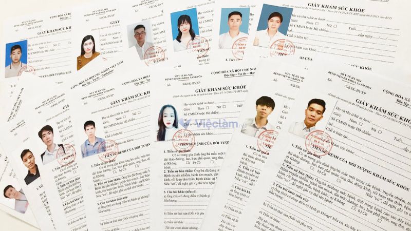 Giấy khám sức khỏe chứng minh bạn đủ điều kiện thể chất để đảm nhận công việc tại Bách Hóa Xanh