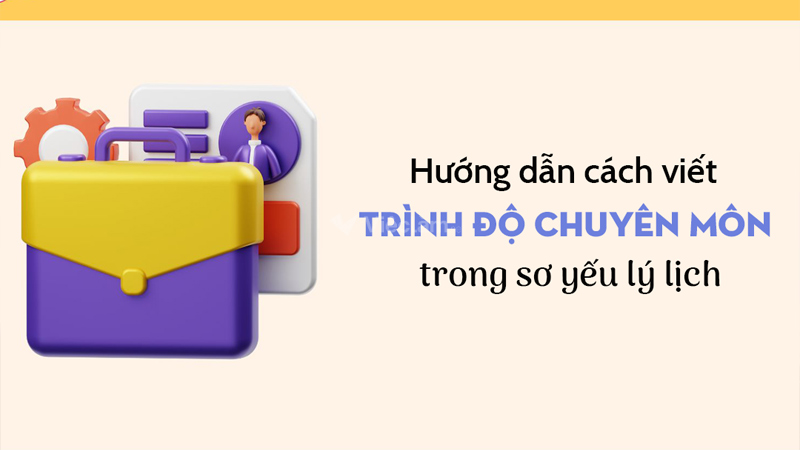 Cách viết chuyên môn nghiệp vụ trong sơ yếu lý lịch chuẩn nhất