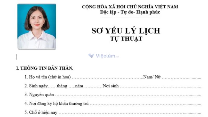 Hồ sơ xin việc cần bao nhiêu ảnh