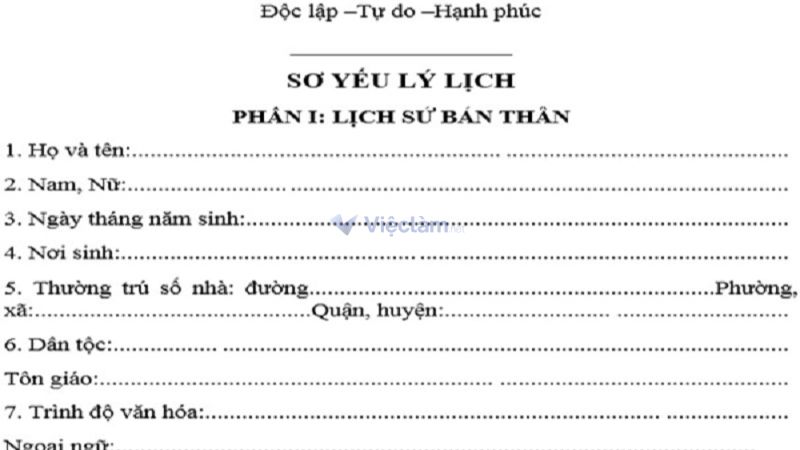 Đây là phần bắt buộc và yêu cầu bạn phải điền chính xác để nhà tuyển dụng tiện liên lạc