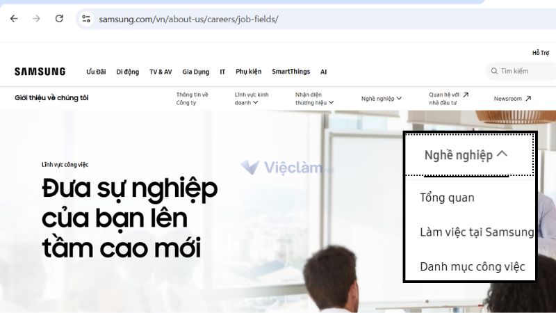 Bạn hãy ứng tuyển qua website công ty hoặc chọn các trang tuyển dụng uy tín