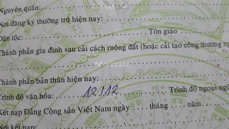 Hoàn cảnh gia đình trong Sơ yếu lý lịch tự khai