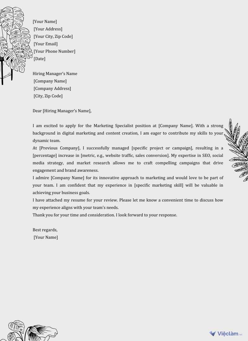 Bí quyết viết cover letter tiếng Anh chuyên nghiệp