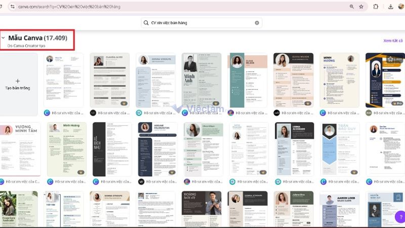Lựa chọn các mẫu CV phù hợp nhất với nhu cầu sử dụng