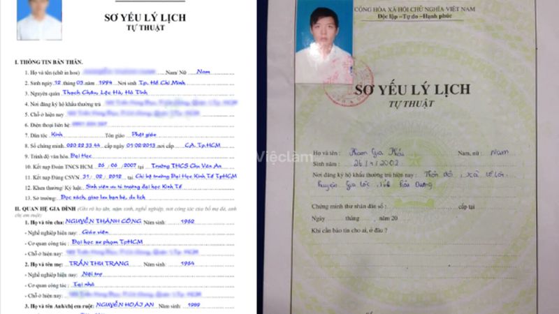 Sơ yếu lý lịch gồm những gì? Cách trình bày sơ yếu lý lịch chuẩn nhất 2025
