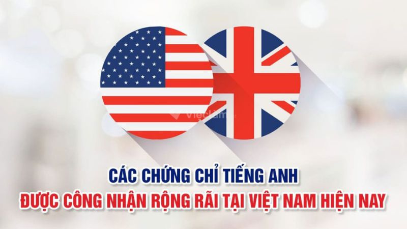Các loại chứng chỉ tiếng Anh quốc tế phổ biến và điểm thi tương ứng