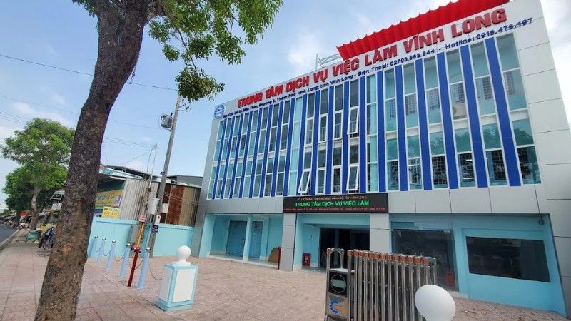Trụ sở chính của trung tâm giới thiệu việc làm Vĩnh Long (Nguồn: Trung tâm Dịch vụ việc làm Vĩnh Long)
