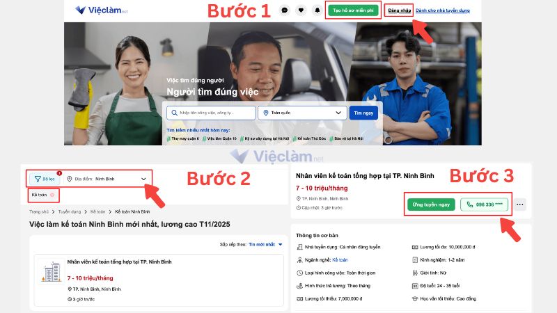 Hướng dẫn tìm việc làm uy tín tại Ninh Bình