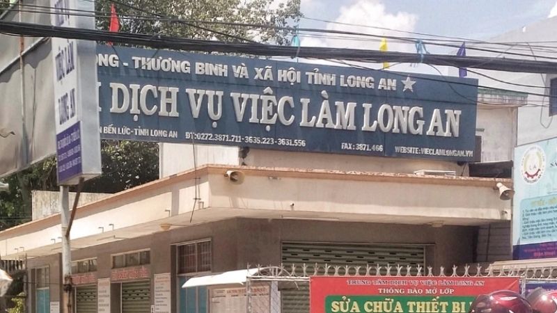 Trụ sở chính của trung tâm dịch vụ việc làm tỉnh Long An (Nguồn: Internet)
