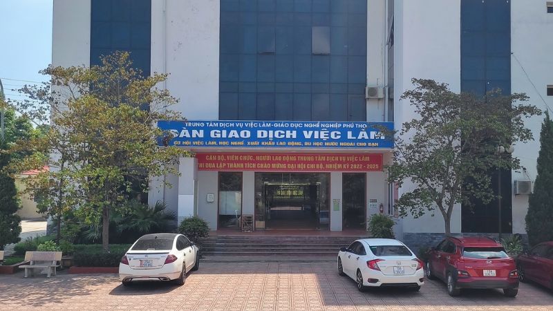 Trụ sở chính của Trung tâm Dịch vụ Việc làm Phú Thọ (Nguồn: Internet)