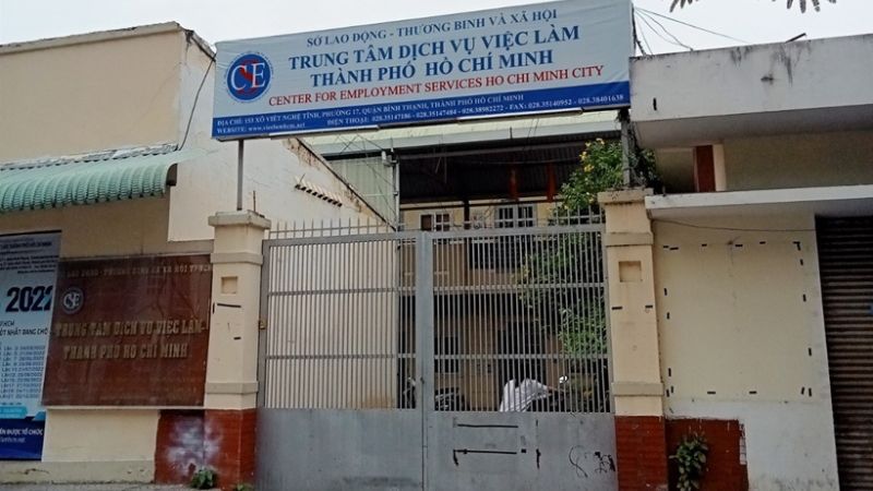 Trụ sở chính Trung tâm giới thiệu việc làm TP. HCM (Nguồn: Báo Bảo vệ pháp luật)