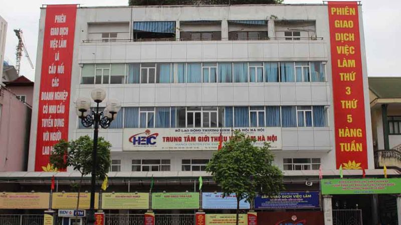 Trụ sở chính của Trung tâm Dịch vụ việc làm Hà Nội. (Nguồn: ebh.vn)