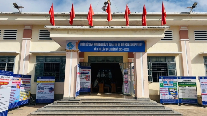 Bên ngoài Trung tâm giới thiệu việc làm Gia Lai cũ 