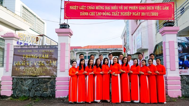 Trụ sở chính của Trung tâm giới thiệu việc làm Cà Mau.